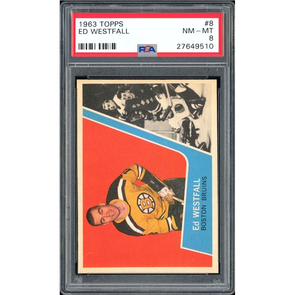 1963-64 Topps #8 Ed Westfall RC (PSA 8)