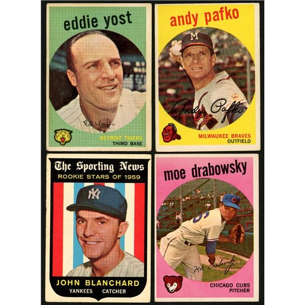 Lot of 50 x 1959 Topps Baseball Cards