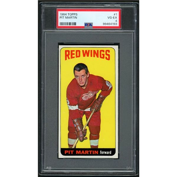 1964-65 Topps #1 Pit Martin RC (PSA 4)