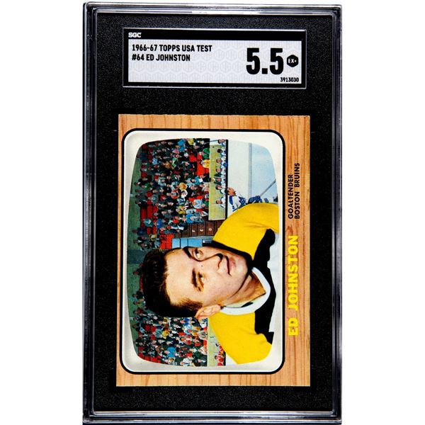 1966-67 Topps USA Test #64 Ed Johnston (SGC 5.5)