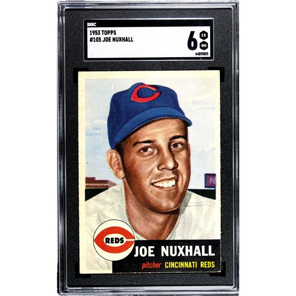 1953 Topps #105 Joe Nuxhall (SGC 6)