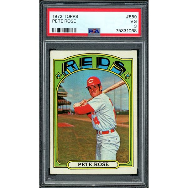 1972 Topps #559 Pete Rose (PSA 3)