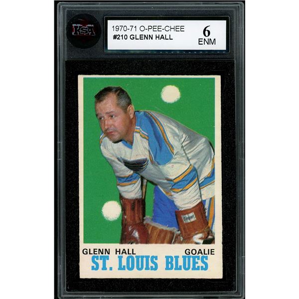 1970-71 O-Pee-Chee #210 Glenn Hall (KSA 6)