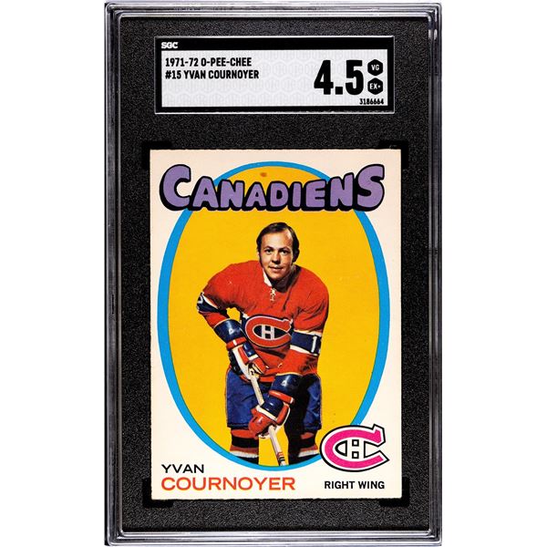 1971-72 O-Pee-Chee #15 Yvan Cournoyer (SGC 4.5)