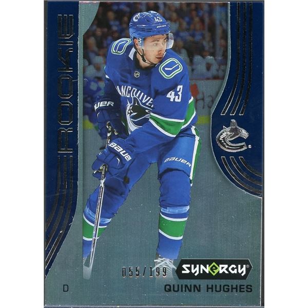 2019-20 Upper Deck Synergy Quinn Hughes rookie #55/199