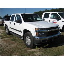 2004 CHEVROLET COLORADO EXT CAB PICKUP S/N 174936
