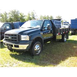 2006 FORD F450 FLATBED TRUCK