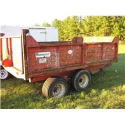 PRONVOST 12' PULL TYPE DUMP TRAILER