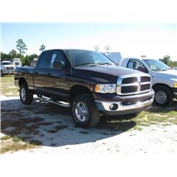 2005 DODGE 2500 4X4 CREW CAB PICKUP