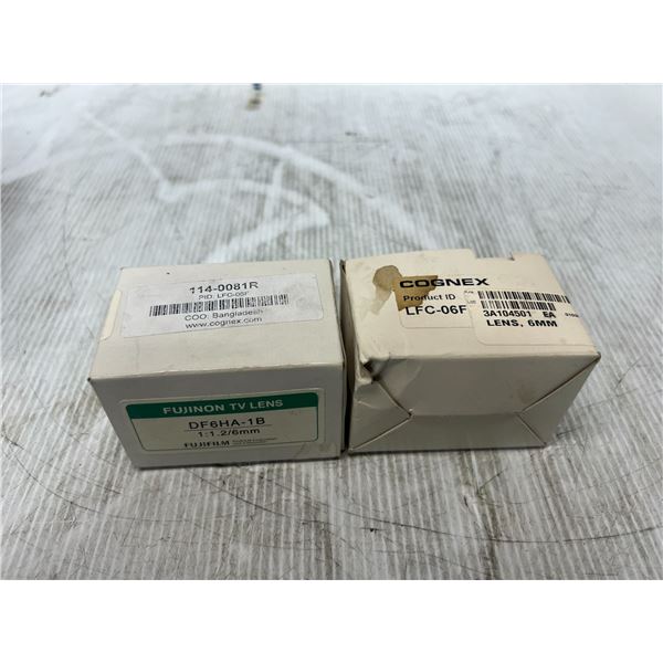 (2) COGNEX #LFC-06F 6mm Lens
