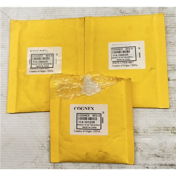 (3) Cognex #114-10092R Band Pass Filters-Blue