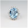 Image 4 : Brilliant “Santa Maria” Aquamarine and Diamond