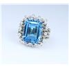 Image 2 : Gorgeous Fine Swiss Blue Topaz & Diamond