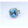 Image 3 : Gorgeous Fine Swiss Blue Topaz & Diamond
