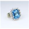 Image 4 : Gorgeous Fine Swiss Blue Topaz & Diamond