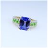 Image 2 : Sensational Vivid Tanzanite,Tsavorite & Diamond