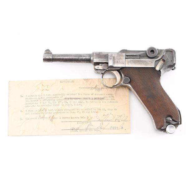 Mauser P.08 S/42 G Date 9mm Luger