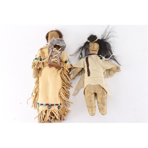 Lot of 2 Sioux Indian Dolls