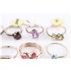 Image 4 : Lot of 12 Ladies Rings.
