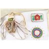Image 3 : Lot of 6 Beaded and Leather Items.