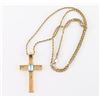 Gold Cross Pendant. 14K