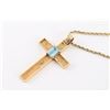 Image 2 : Gold Cross Pendant. 14K