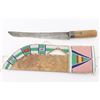 Image 2 : Blackfoot Beaded Scabbard & Knife