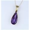 Image 2 : Lovely Pear Shaped Amethyst Pendant