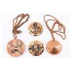 Image 1 : 4 Copper Pendants & 2 Chains.