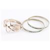 Image 2 : Lot of 3 Sterling Bracelets.