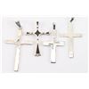 Image 4 : Lot of 8 Sterling Cross Pendants.