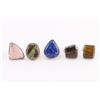 Image 1 : Lot of 5 Natural Stone Rings.