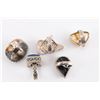 Image 3 : Lot of 5 Natural Stone Rings.