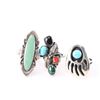 Image 1 : Lot of 3 Navajo Ladies Rings.