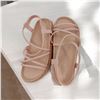 Image 4 : Women's strappy sandals peach color Size 36