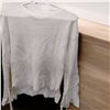 Image 1 : White full sleeves sweater and Grey Mini Skirt Size M
