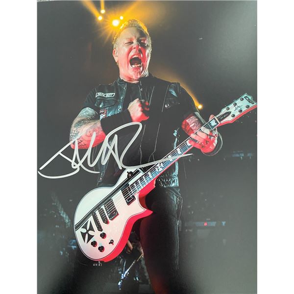 Metallica James Hetfield signed photo