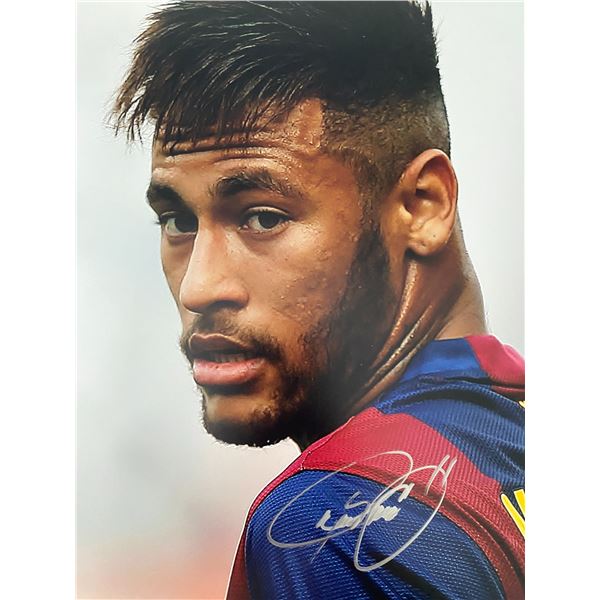 Barcelona FC Neymar signed photo