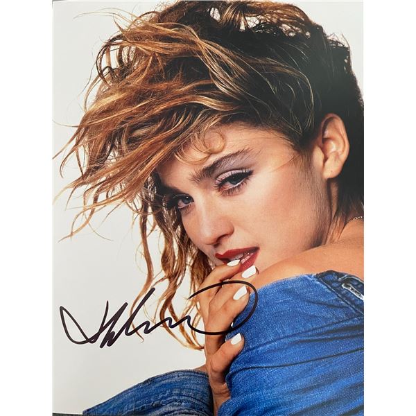Madonna signed photo