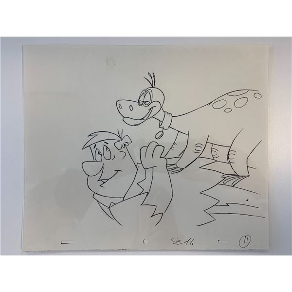 The Flintstones original hand drawn artwork for cartoon
