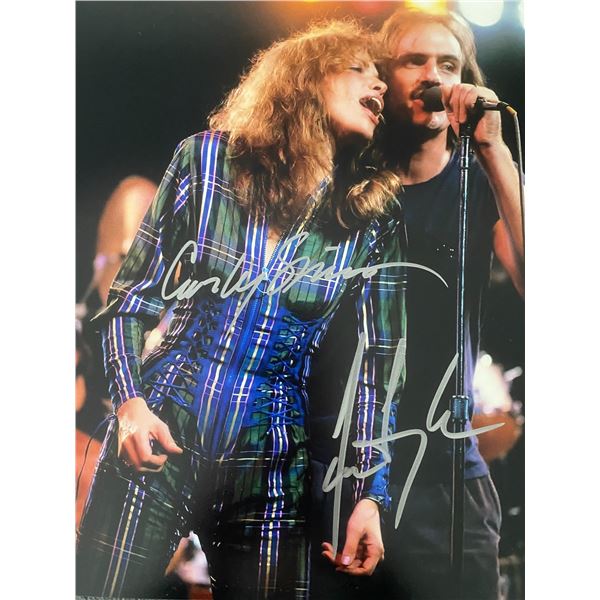 Rare James Taylor, Carly Simon signed photo