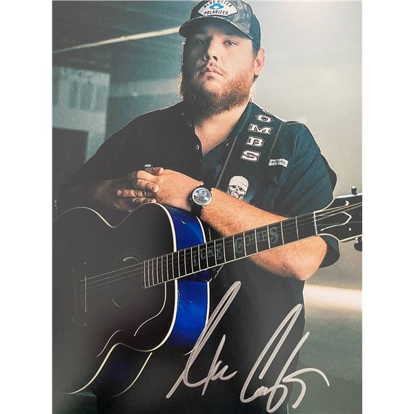 Luke Combs signed photo