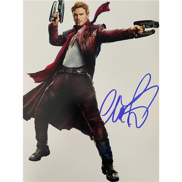 Guardians of The Galaxy Chris Pratt signed photo
