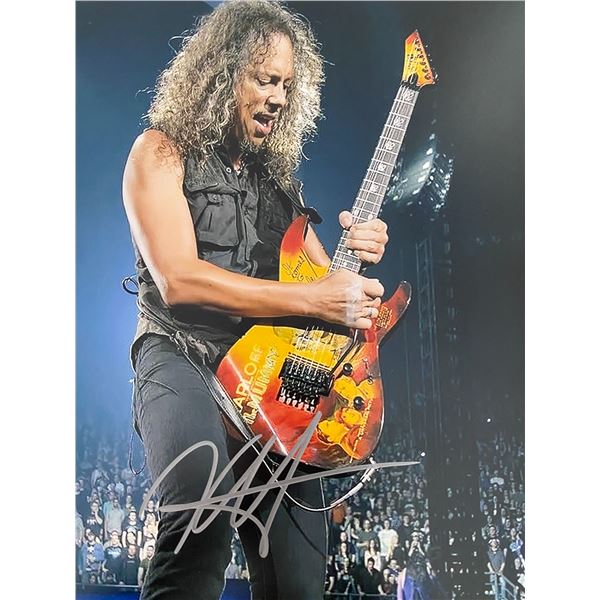Metallica Kirk Hammett signed photo