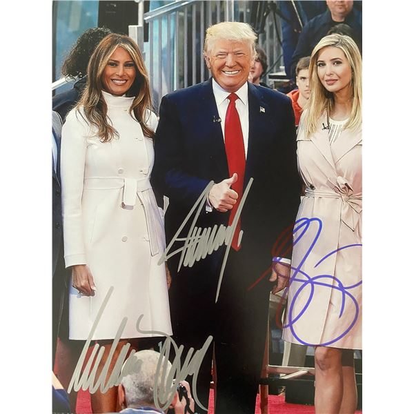Trump family signed photo