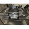 Image 2 : Stainless Steel Cart On Wheels w/ assorted Kitchen Inserts
