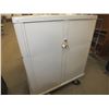 Image 1 : Double Sided Storage Cart On Wheels