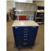 Image 1 : 6 Drawer Storage Cart On Wheels