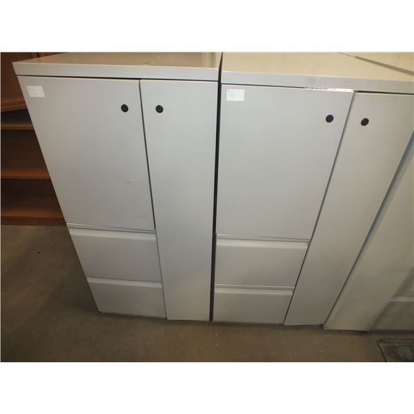 2 Metal Storage Cabinets