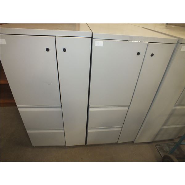 2 Metal Storage Cabinets